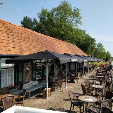 mommeriete Reclamebedrukking horeca parasol