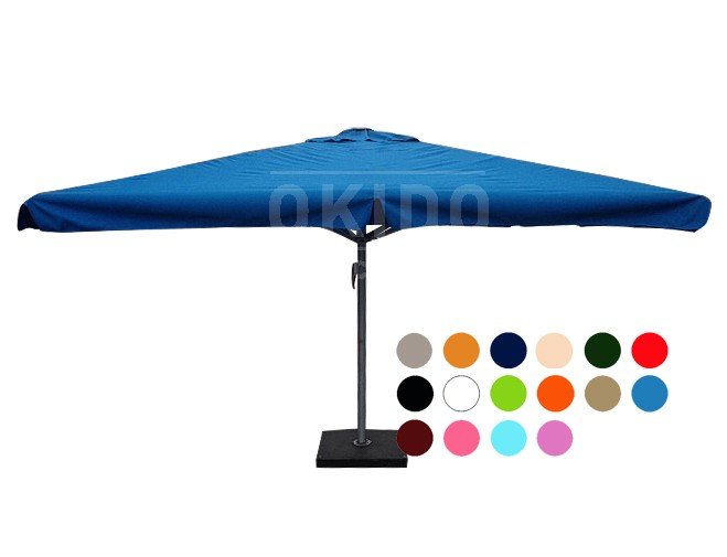 Genre bespotten krans Horeca parasol 4x4 meter of 5x5 meter kiezen? | Horecaparasol-expert