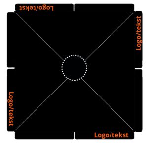 bedrukking horecaparasol